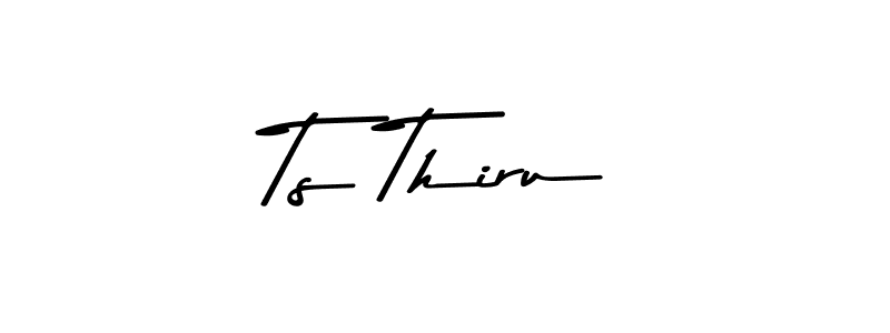 How to make Ts Thiru name signature. Use Asem Kandis PERSONAL USE style for creating short signs online. This is the latest handwritten sign. Ts Thiru signature style 9 images and pictures png