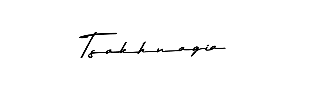 Design your own signature with our free online signature maker. With this signature software, you can create a handwritten (Asem Kandis PERSONAL USE) signature for name Tsakhnagia. Tsakhnagia signature style 9 images and pictures png