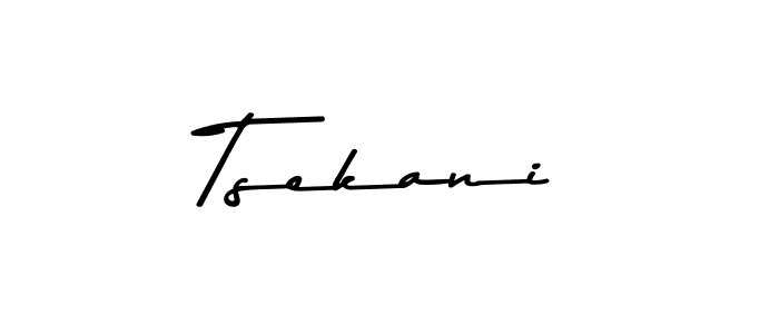 How to make Tsekani name signature. Use Asem Kandis PERSONAL USE style for creating short signs online. This is the latest handwritten sign. Tsekani signature style 9 images and pictures png