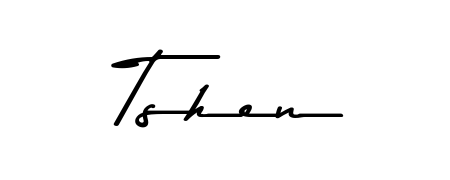 Create a personalized artistic stamp with Tshen in Asem Kandis PERSONAL USE font. Perfect for visual artists, designers, and influencers. Tshen signature style 9 images and pictures png