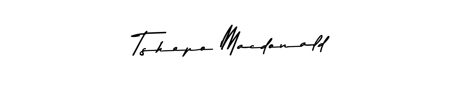 Tshepo Macdonald stylish signature style. Best Handwritten Sign (Asem Kandis PERSONAL USE) for my name. Handwritten Signature Collection Ideas for my name Tshepo Macdonald. Tshepo Macdonald signature style 9 images and pictures png
