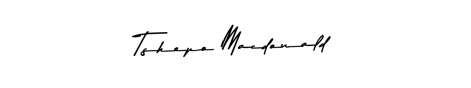 Tshepo Macdonald stylish signature style. Best Handwritten Sign (Asem Kandis PERSONAL USE) for my name. Handwritten Signature Collection Ideas for my name Tshepo Macdonald. Tshepo Macdonald signature style 9 images and pictures png