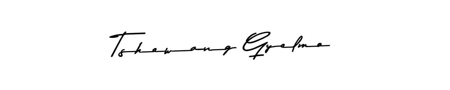 Tshewang Gyelmo stylish signature style. Best Handwritten Sign (Asem Kandis PERSONAL USE) for my name. Handwritten Signature Collection Ideas for my name Tshewang Gyelmo. Tshewang Gyelmo signature style 9 images and pictures png