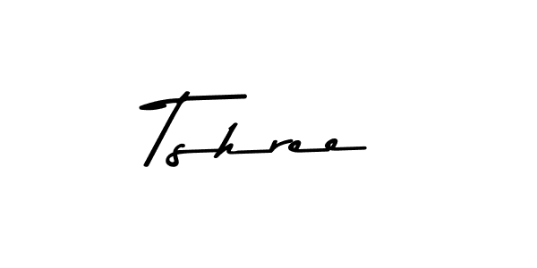 How to make Tshree name signature. Use Asem Kandis PERSONAL USE style for creating short signs online. This is the latest handwritten sign. Tshree signature style 9 images and pictures png