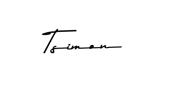 Make a beautiful signature design for name Tsimon. With this signature (Asem Kandis PERSONAL USE) style, you can create a handwritten signature for free. Tsimon signature style 9 images and pictures png