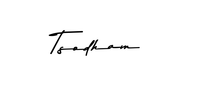 How to Draw Tsodham signature style? Asem Kandis PERSONAL USE is a latest design signature styles for name Tsodham. Tsodham signature style 9 images and pictures png