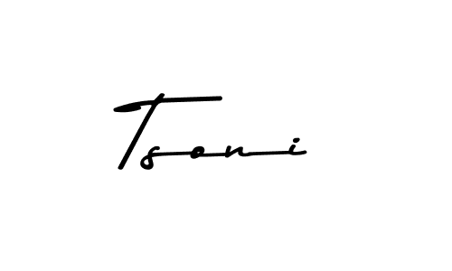 Tsoni stylish signature style. Best Handwritten Sign (Asem Kandis PERSONAL USE) for my name. Handwritten Signature Collection Ideas for my name Tsoni. Tsoni signature style 9 images and pictures png