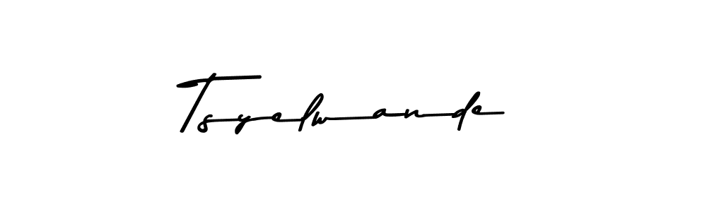 Design your own signature with our free online signature maker. With this signature software, you can create a handwritten (Asem Kandis PERSONAL USE) signature for name Tsyelwande. Tsyelwande signature style 9 images and pictures png