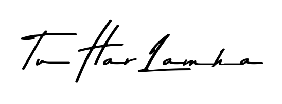 Give your name Tu Har Lamha an exquisite flair with the Asem Kandis PERSONAL USE script font. Ideal for contracts, resumes, and formal letterheads. Tu Har Lamha signature style 9 images and pictures png