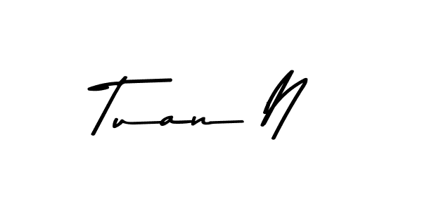 How to make Tuan N signature? Asem Kandis PERSONAL USE is a professional autograph style. Create handwritten signature for Tuan N name. Tuan N signature style 9 images and pictures png