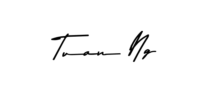 Make a beautiful signature design for name Tuan Ng. With this signature (Asem Kandis PERSONAL USE) style, you can create a handwritten signature for free. Tuan Ng signature style 9 images and pictures png