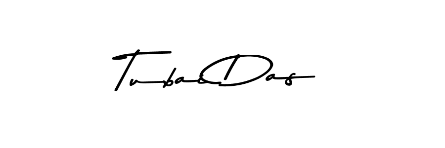 The best way (Asem Kandis PERSONAL USE) to make a short signature is to pick only two or three words in your name. The name Tubai Das include a total of six letters. For converting this name. Tubai Das signature style 9 images and pictures png