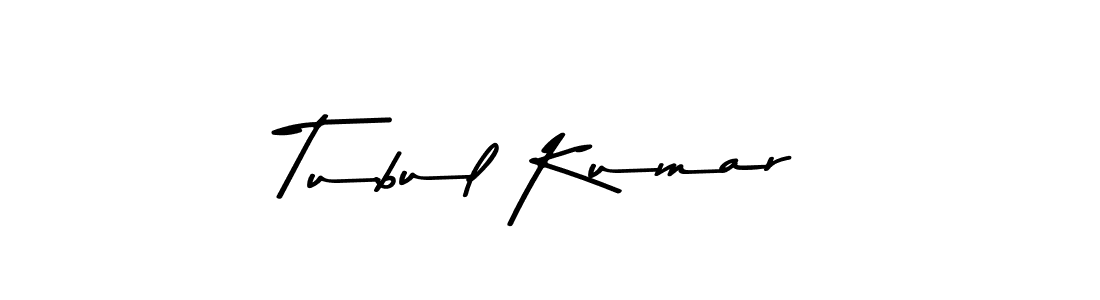 Make a beautiful signature design for name Tubul Kumar. With this signature (Asem Kandis PERSONAL USE) style, you can create a handwritten signature for free. Tubul Kumar signature style 9 images and pictures png