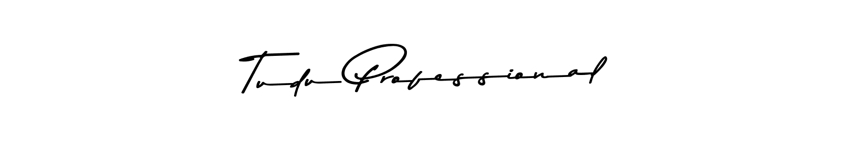 Create a beautiful signature design for name Tudu Professional. With this signature (Asem Kandis PERSONAL USE) fonts, you can make a handwritten signature for free. Tudu Professional signature style 9 images and pictures png