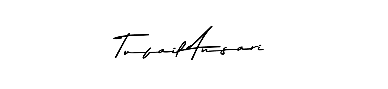 Asem Kandis PERSONAL USE is a professional signature style that is perfect for those who want to add a touch of class to their signature. It is also a great choice for those who want to make their signature more unique. Get Tufail Ansari name to fancy signature for free. Tufail Ansari signature style 9 images and pictures png