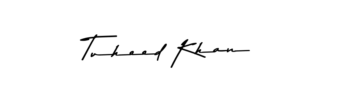 Use a signature maker to create a handwritten signature online. With this signature software, you can design (Asem Kandis PERSONAL USE) your own signature for name Tuheed Khan. Tuheed Khan signature style 9 images and pictures png
