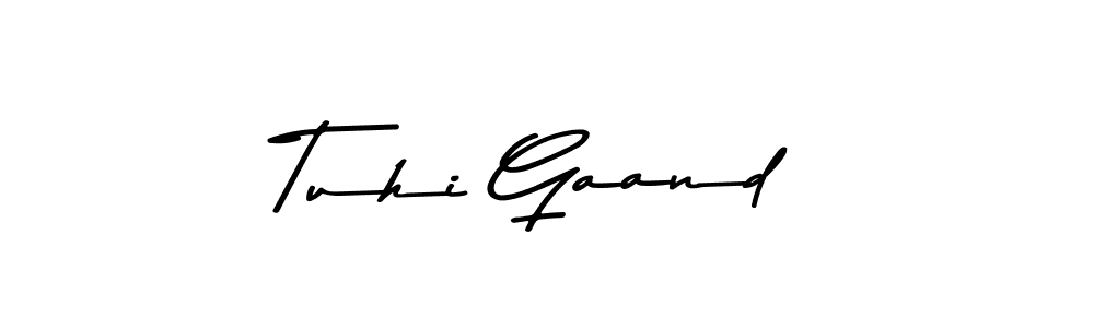 Design your own signature with our free online signature maker. With this signature software, you can create a handwritten (Asem Kandis PERSONAL USE) signature for name Tuhi Gaand. Tuhi Gaand signature style 9 images and pictures png