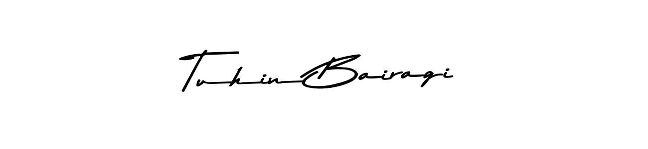 Make a beautiful signature design for name Tuhin Bairagi. With this signature (Asem Kandis PERSONAL USE) style, you can create a handwritten signature for free. Tuhin Bairagi signature style 9 images and pictures png