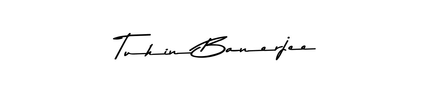 Make a beautiful signature design for name Tuhin Banerjee. With this signature (Asem Kandis PERSONAL USE) style, you can create a handwritten signature for free. Tuhin Banerjee signature style 9 images and pictures png