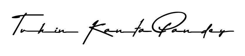 Download transparent PNG signature for name Tuhin Kanta Pandey styled with Asem Kandis PERSONAL USE font. Ready to paste directly into PDF and Word agreements. Tuhin Kanta Pandey signature style 9 images and pictures png