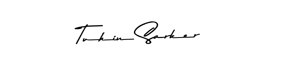 Use a signature maker to create a handwritten signature online. With this signature software, you can design (Asem Kandis PERSONAL USE) your own signature for name Tuhin Sarker. Tuhin Sarker signature style 9 images and pictures png