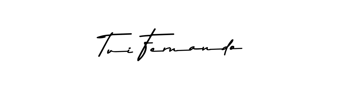 Make a short Tui Fernando signature style. Manage your documents anywhere anytime using Asem Kandis PERSONAL USE. Create and add eSignatures, submit forms, share and send files easily. Tui Fernando signature style 9 images and pictures png