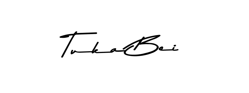 How to make Tuka Bei name signature. Use Asem Kandis PERSONAL USE style for creating short signs online. This is the latest handwritten sign. Tuka Bei signature style 9 images and pictures png
