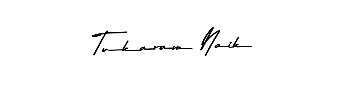 Make a beautiful signature design for name Tukaram Naik. With this signature (Asem Kandis PERSONAL USE) style, you can create a handwritten signature for free. Tukaram Naik signature style 9 images and pictures png