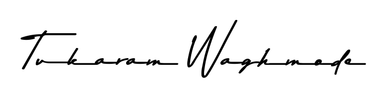 Enhance your business communications with Tukaram Waghmode signature in Asem Kandis PERSONAL USE lettering. Clean, modern, and universally compatible. Tukaram Waghmode signature style 9 images and pictures png