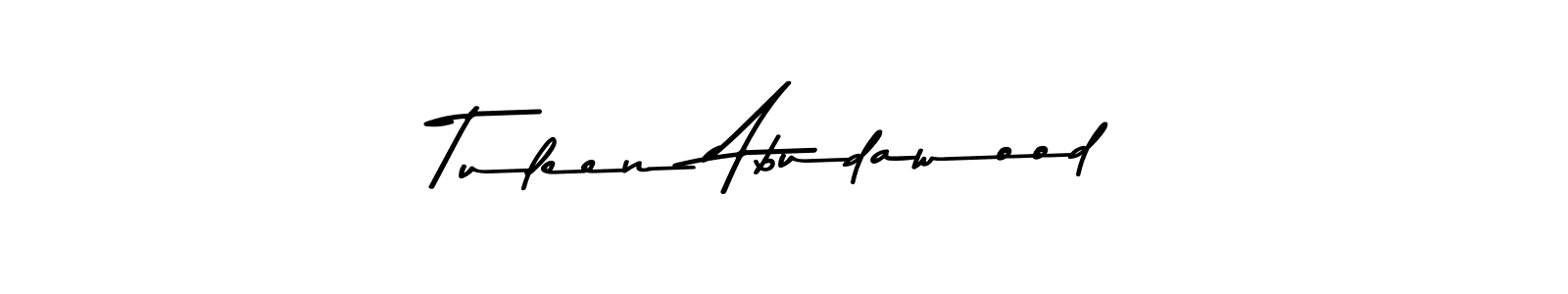 Make a beautiful signature design for name Tuleen Abudawood. Use this online signature maker to create a handwritten signature for free. Tuleen Abudawood signature style 9 images and pictures png