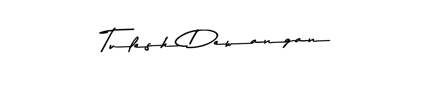 This is the best signature style for the Tulesh Dewangan name. Also you like these signature font (Asem Kandis PERSONAL USE). Mix name signature. Tulesh Dewangan signature style 9 images and pictures png