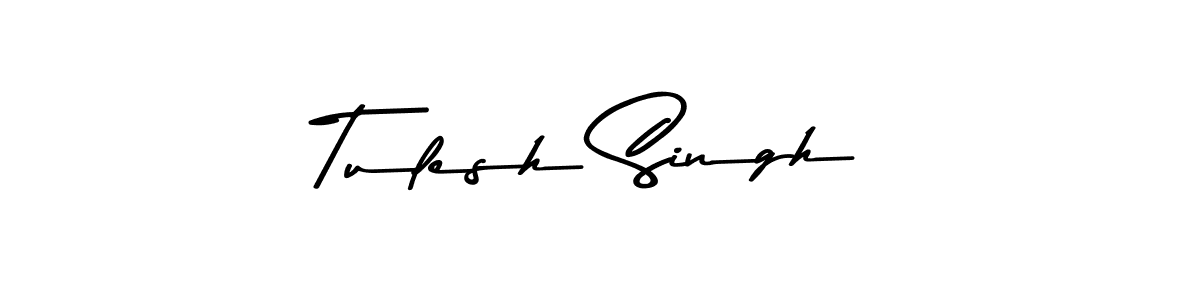 The best way (Asem Kandis PERSONAL USE) to make a short signature is to pick only two or three words in your name. The name Tulesh Singh include a total of six letters. For converting this name. Tulesh Singh signature style 9 images and pictures png