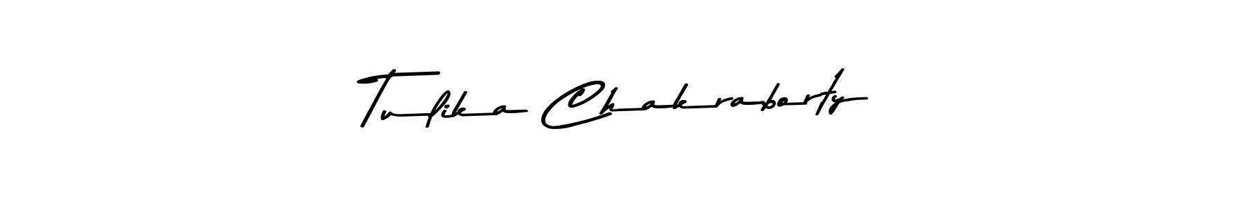 Create a beautiful signature design for name Tulika Chakraborty. With this signature (Asem Kandis PERSONAL USE) fonts, you can make a handwritten signature for free. Tulika Chakraborty signature style 9 images and pictures png