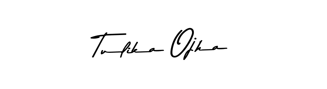 Tulika Ojha stylish signature style. Best Handwritten Sign (Asem Kandis PERSONAL USE) for my name. Handwritten Signature Collection Ideas for my name Tulika Ojha. Tulika Ojha signature style 9 images and pictures png