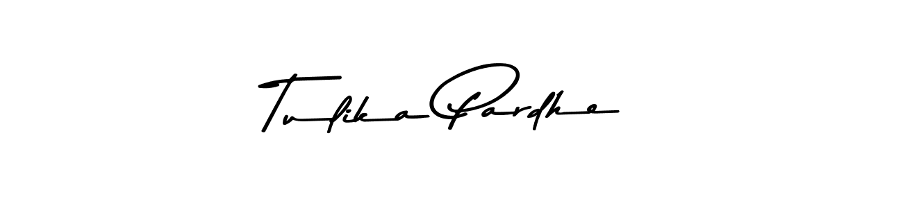 Create a beautiful signature design for name Tulika Pardhe. With this signature (Asem Kandis PERSONAL USE) fonts, you can make a handwritten signature for free. Tulika Pardhe signature style 9 images and pictures png