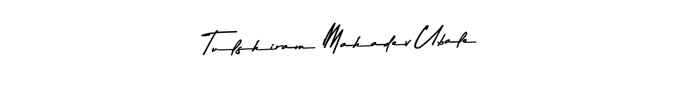 You should practise on your own different ways (Asem Kandis PERSONAL USE) to write your name (Tulshiram Mahadev Ubale) in signature. don't let someone else do it for you. Tulshiram Mahadev Ubale signature style 9 images and pictures png