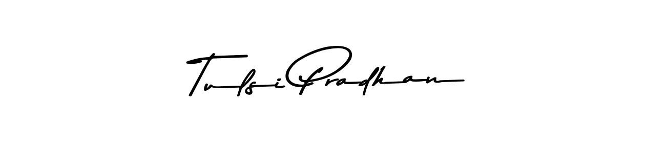 Design your own signature with our free online signature maker. With this signature software, you can create a handwritten (Asem Kandis PERSONAL USE) signature for name Tulsi Pradhan. Tulsi Pradhan signature style 9 images and pictures png