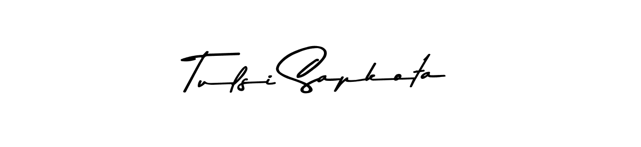 You should practise on your own different ways (Asem Kandis PERSONAL USE) to write your name (Tulsi Sapkota) in signature. don't let someone else do it for you. Tulsi Sapkota signature style 9 images and pictures png