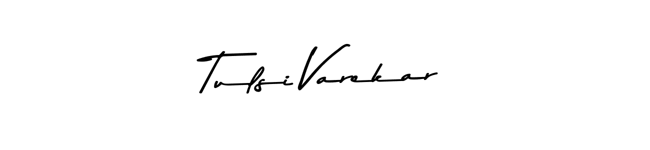The best way (Asem Kandis PERSONAL USE) to make a short signature is to pick only two or three words in your name. The name Tulsi Varekar include a total of six letters. For converting this name. Tulsi Varekar signature style 9 images and pictures png