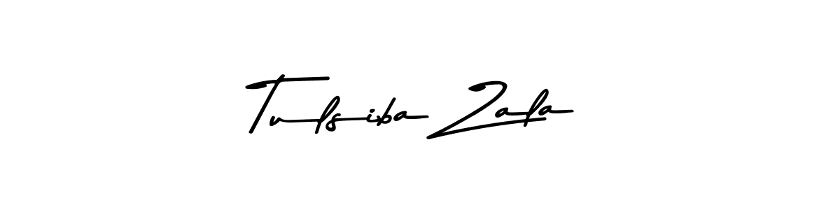 Design your own signature with our free online signature maker. With this signature software, you can create a handwritten (Asem Kandis PERSONAL USE) signature for name Tulsiba Zala. Tulsiba Zala signature style 9 images and pictures png