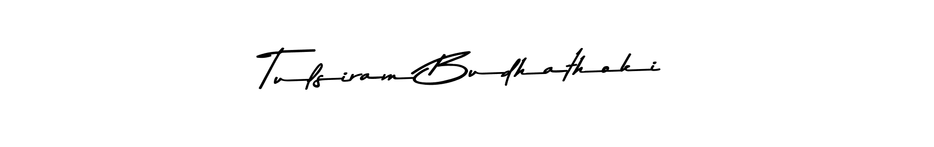 Asem Kandis PERSONAL USE is a professional signature style that is perfect for those who want to add a touch of class to their signature. It is also a great choice for those who want to make their signature more unique. Get Tulsiram Budhathoki name to fancy signature for free. Tulsiram Budhathoki signature style 9 images and pictures png