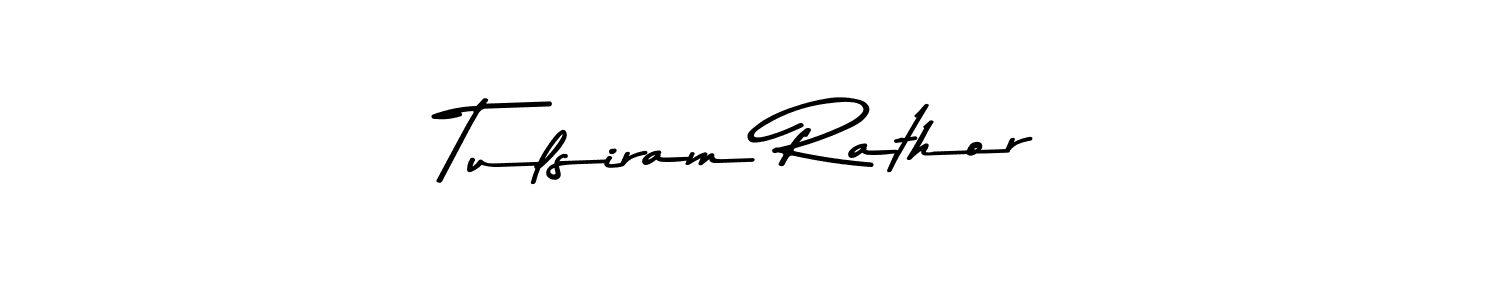 Make a beautiful signature design for name Tulsiram Rathor. With this signature (Asem Kandis PERSONAL USE) style, you can create a handwritten signature for free. Tulsiram Rathor signature style 9 images and pictures png