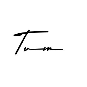 Make a beautiful signature design for name Tum. With this signature (Asem Kandis PERSONAL USE) style, you can create a handwritten signature for free. Tum signature style 9 images and pictures png