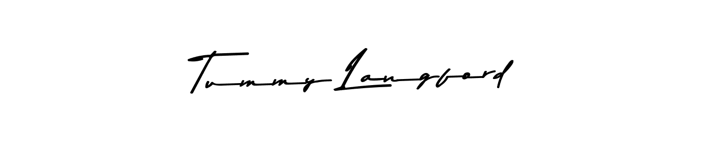 Make a beautiful signature design for name Tummy Langford. With this signature (Asem Kandis PERSONAL USE) style, you can create a handwritten signature for free. Tummy Langford signature style 9 images and pictures png