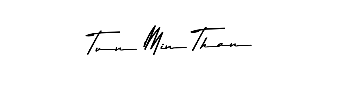 How to make Tun Min Than signature? Asem Kandis PERSONAL USE is a professional autograph style. Create handwritten signature for Tun Min Than name. Tun Min Than signature style 9 images and pictures png