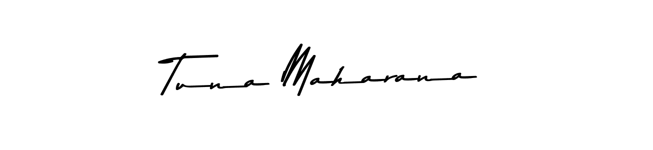 Tuna Maharana stylish signature style. Best Handwritten Sign (Asem Kandis PERSONAL USE) for my name. Handwritten Signature Collection Ideas for my name Tuna Maharana. Tuna Maharana signature style 9 images and pictures png