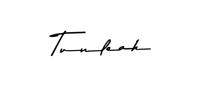 Tunleah stylish signature style. Best Handwritten Sign (Asem Kandis PERSONAL USE) for my name. Handwritten Signature Collection Ideas for my name Tunleah. Tunleah signature style 9 images and pictures png