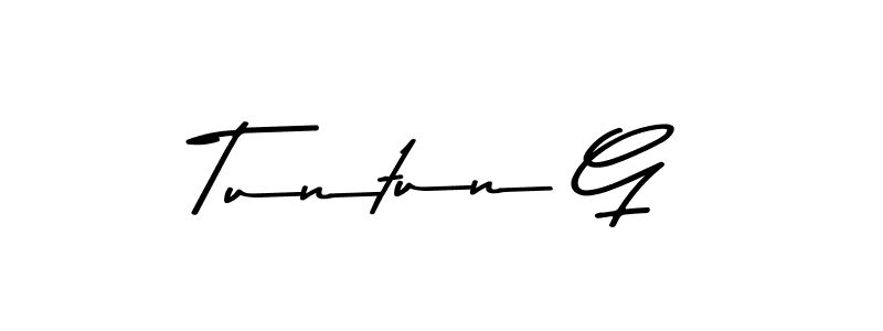 Use a signature maker to create a handwritten signature online. With this signature software, you can design (Asem Kandis PERSONAL USE) your own signature for name Tuntun G. Tuntun G signature style 9 images and pictures png
