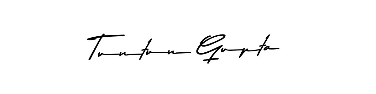 Similarly Asem Kandis PERSONAL USE is the best handwritten signature design. Signature creator online .You can use it as an online autograph creator for name Tuntun Gupta. Tuntun Gupta signature style 9 images and pictures png
