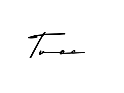 Make a beautiful signature design for name Tuoc. With this signature (Asem Kandis PERSONAL USE) style, you can create a handwritten signature for free. Tuoc signature style 9 images and pictures png